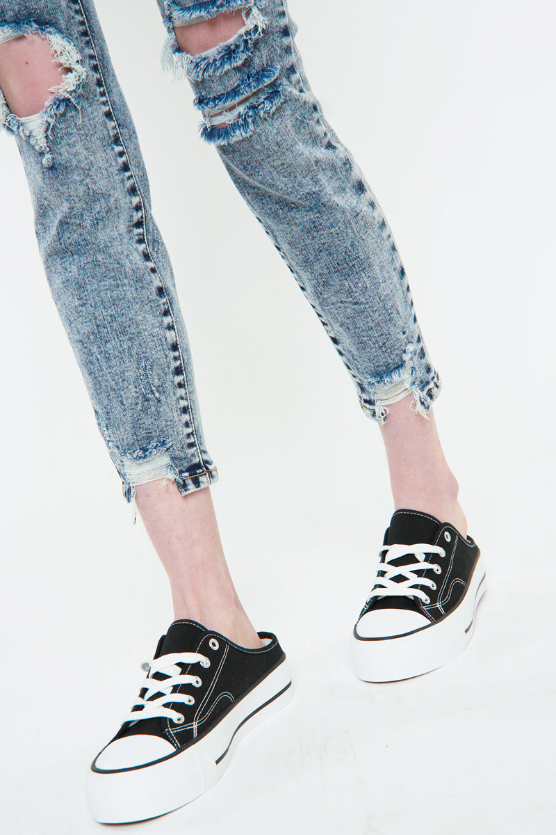 Nebula High Rise Ankle Skinny Jeans