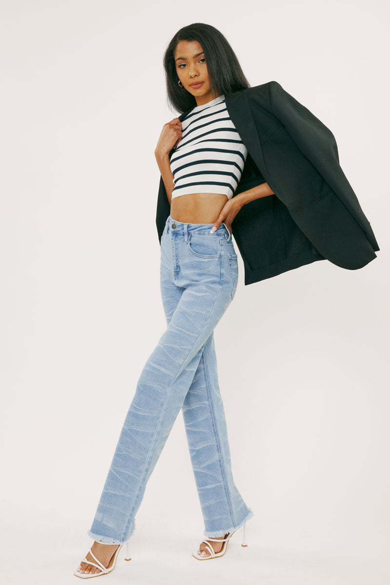 Trixie Ultra High Rise Wide Leg Jeans
