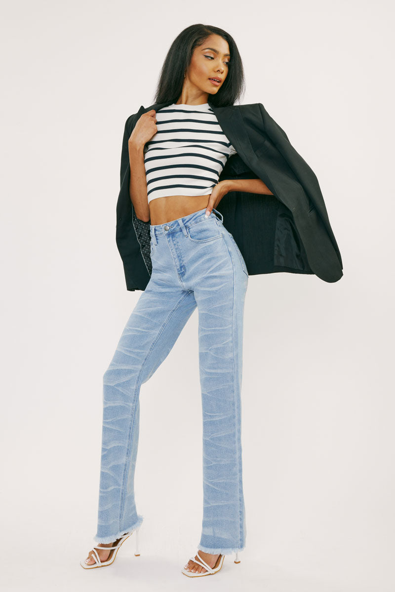 Trixie Ultra High Rise Wide Leg Jeans