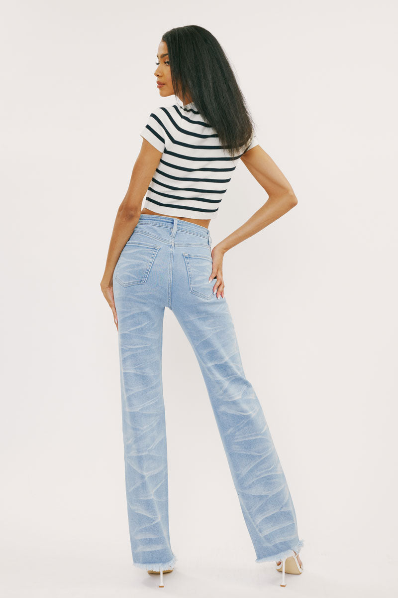 Trixie Ultra High Rise Wide Leg Jeans