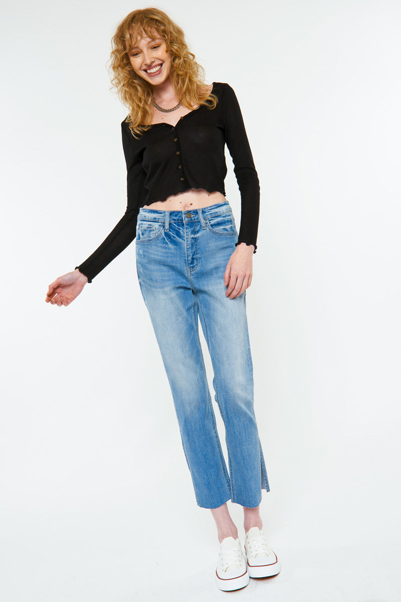 Jane High Rise Straight Jeans