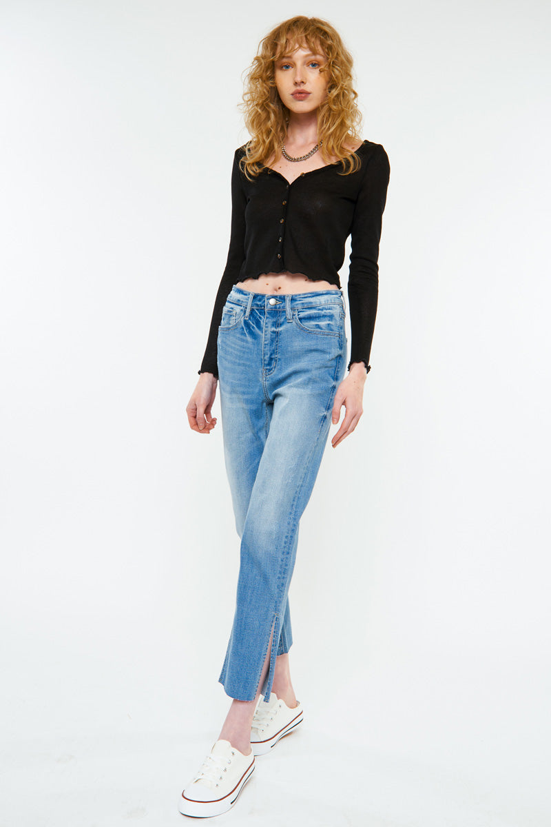 Jane High Rise Straight Jeans