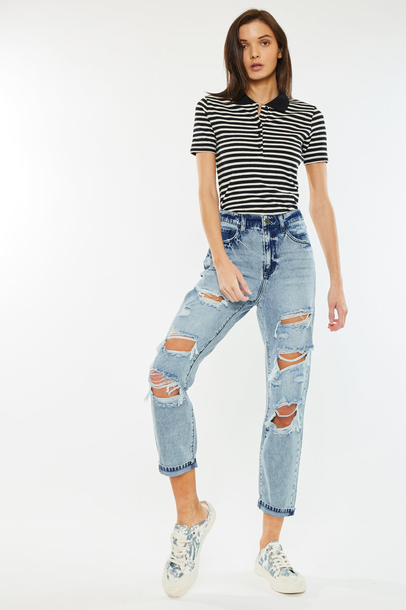 Tristana High Rise Mom Jeans