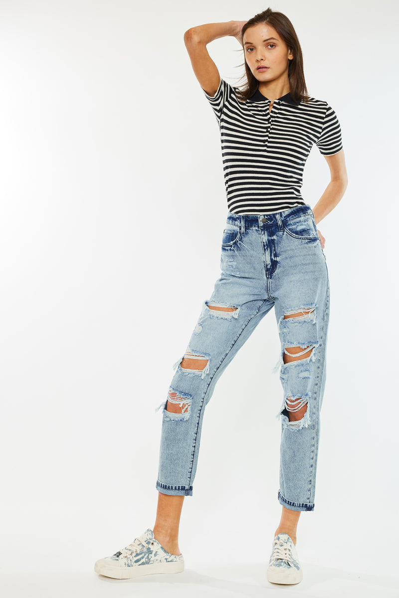 Tristana High Rise Mom Jeans