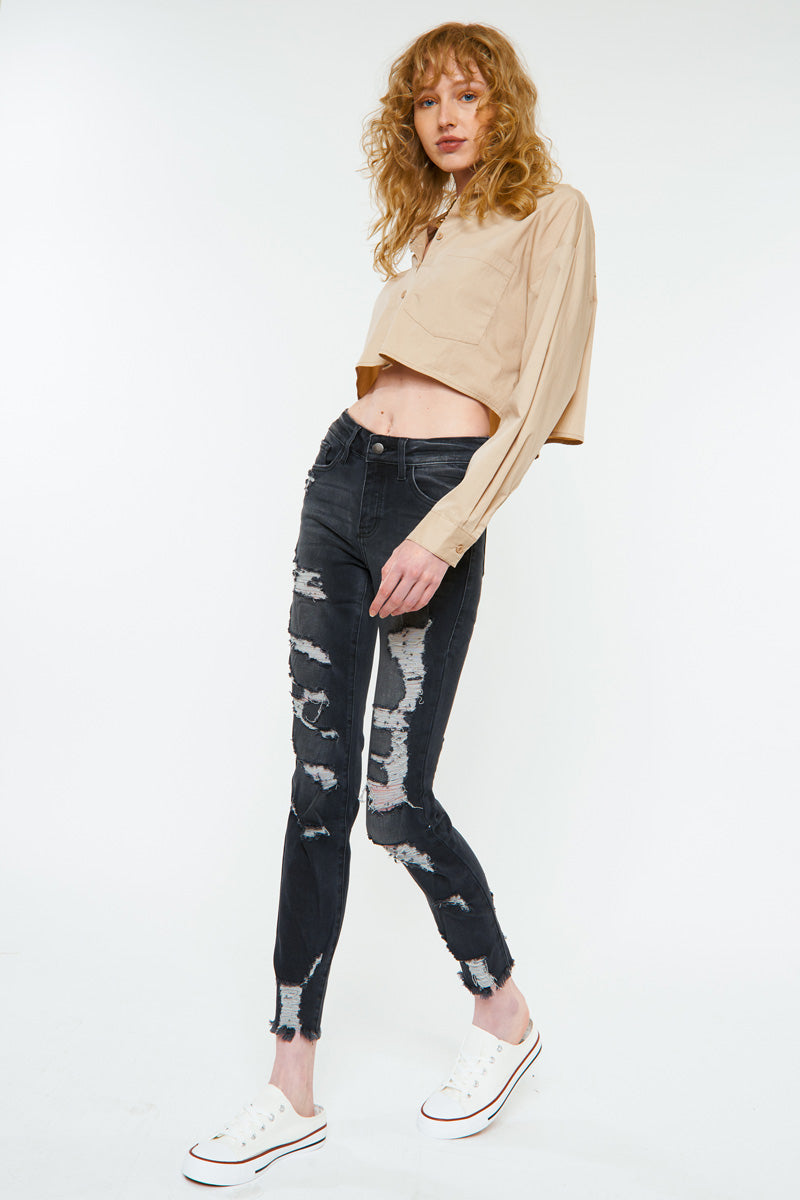 Rosemarie Mid Rise Skinny Jeans