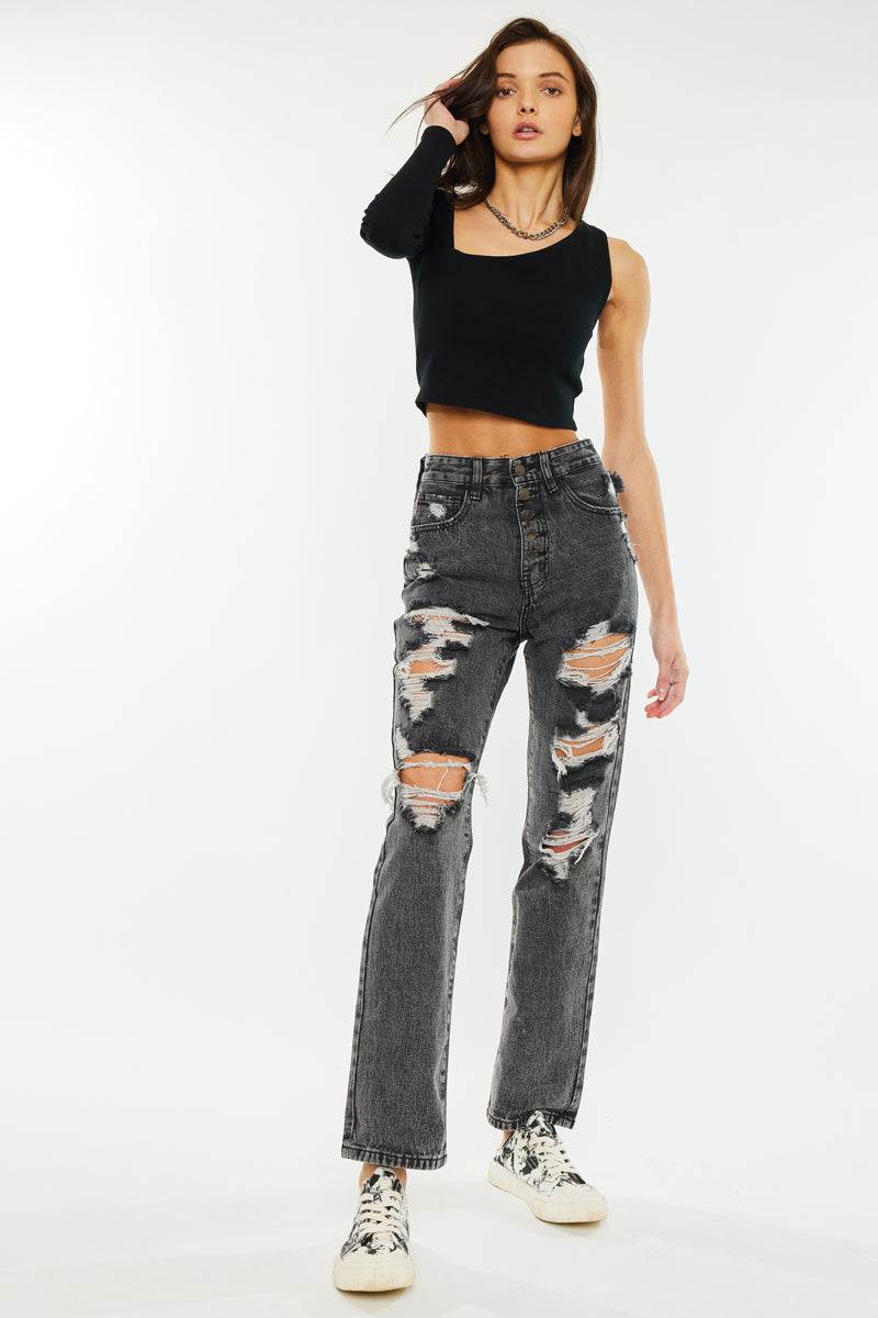 Willow High Rise Straight Jeans