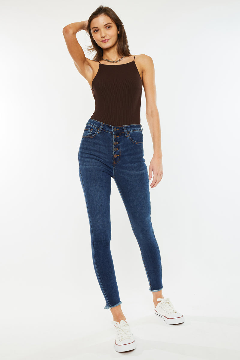 Anne High Rise Ankle Skinny Jeans