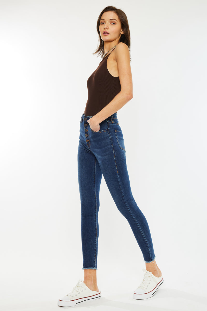 Anne High Rise Ankle Skinny Jeans