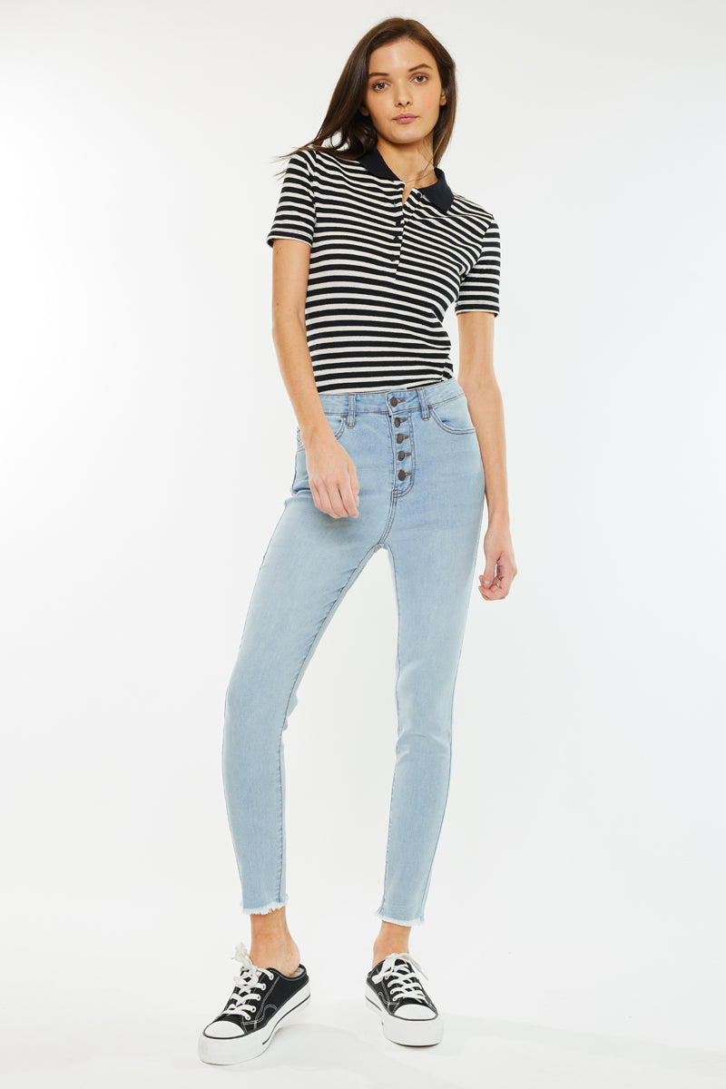 Anne High Rise Ankle Skinny Jeans