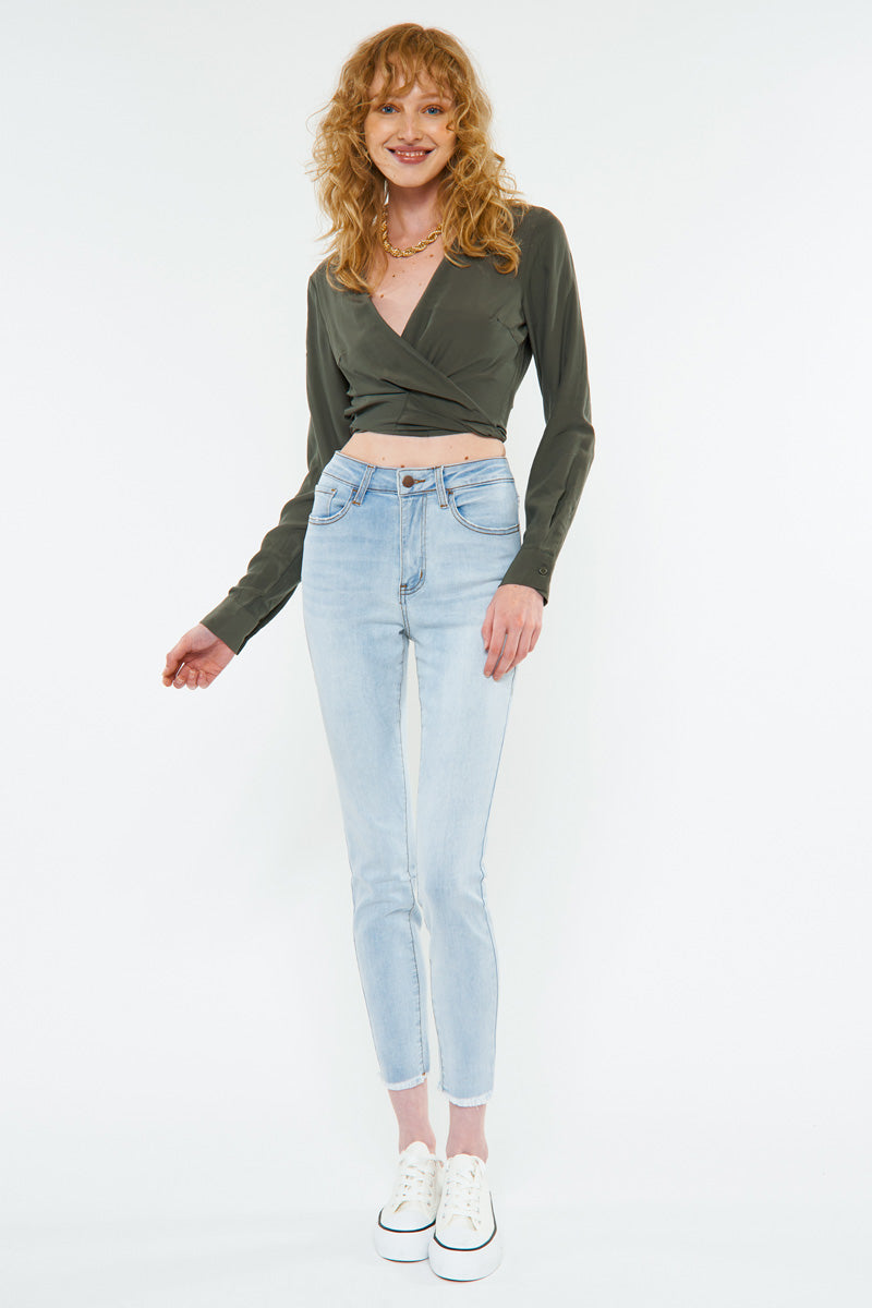 Diane High Rise Ankle Skinny Jeans