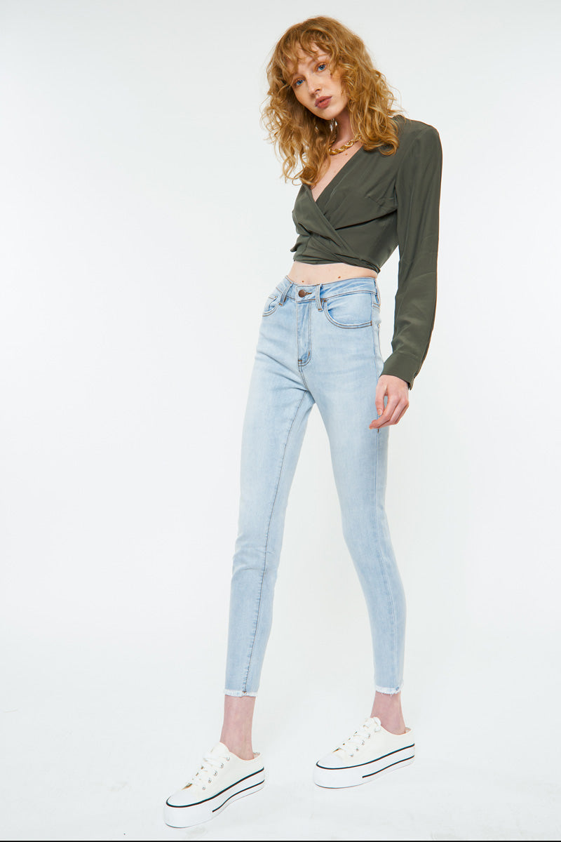 Diane High Rise Ankle Skinny Jeans