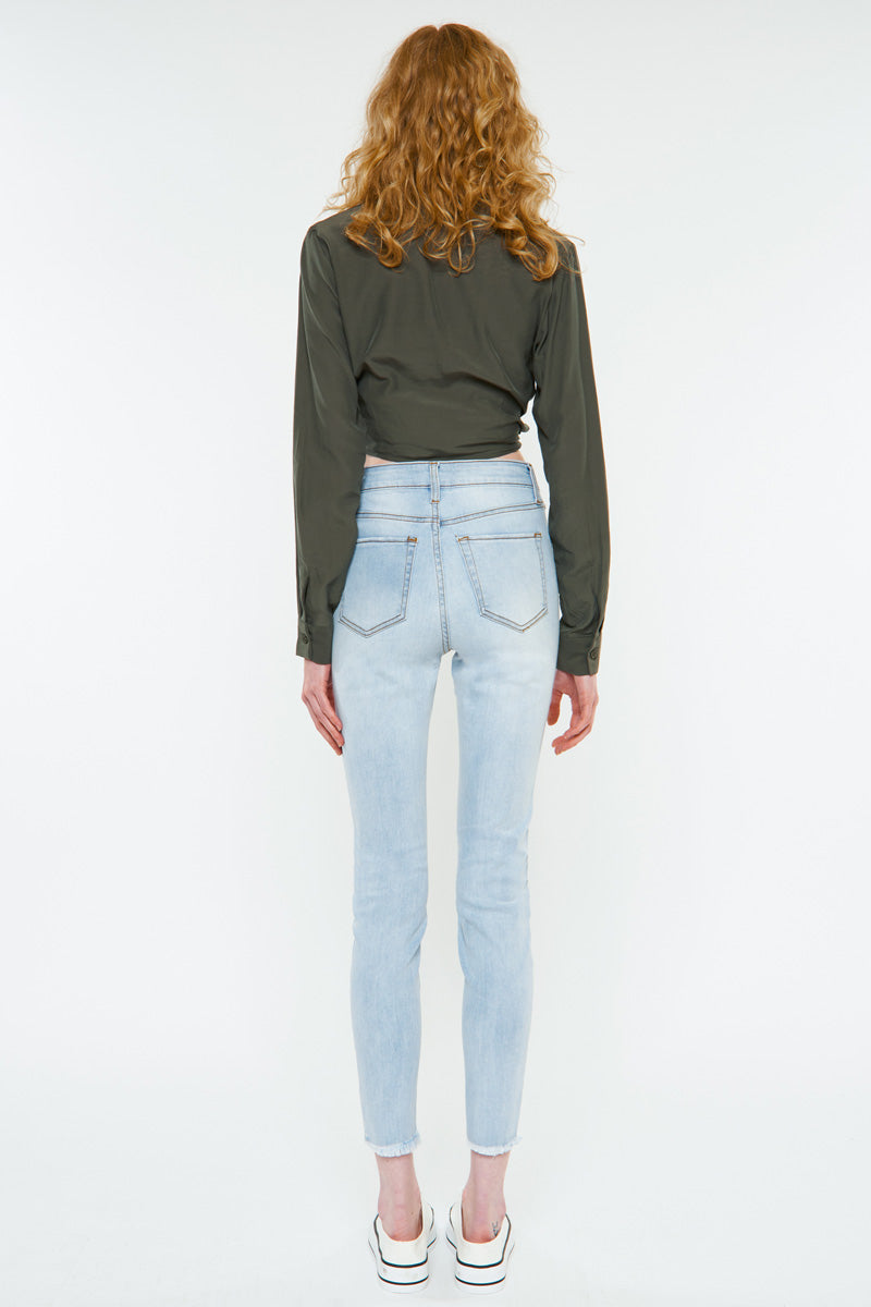 Diane High Rise Ankle Skinny Jeans