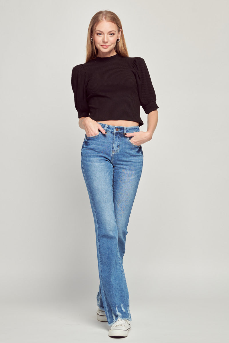 Darcy Mid Rise Flare Jeans
