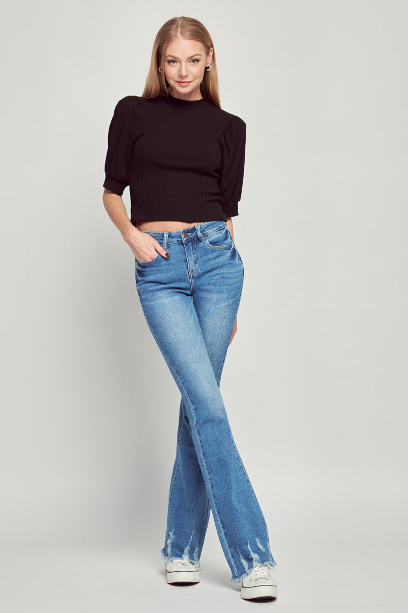 Darcy Mid Rise Flare Jeans