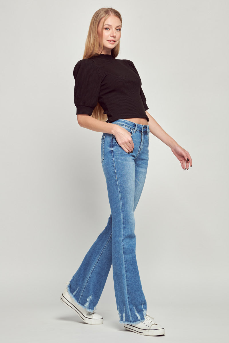 Darcy Mid Rise Flare Jeans