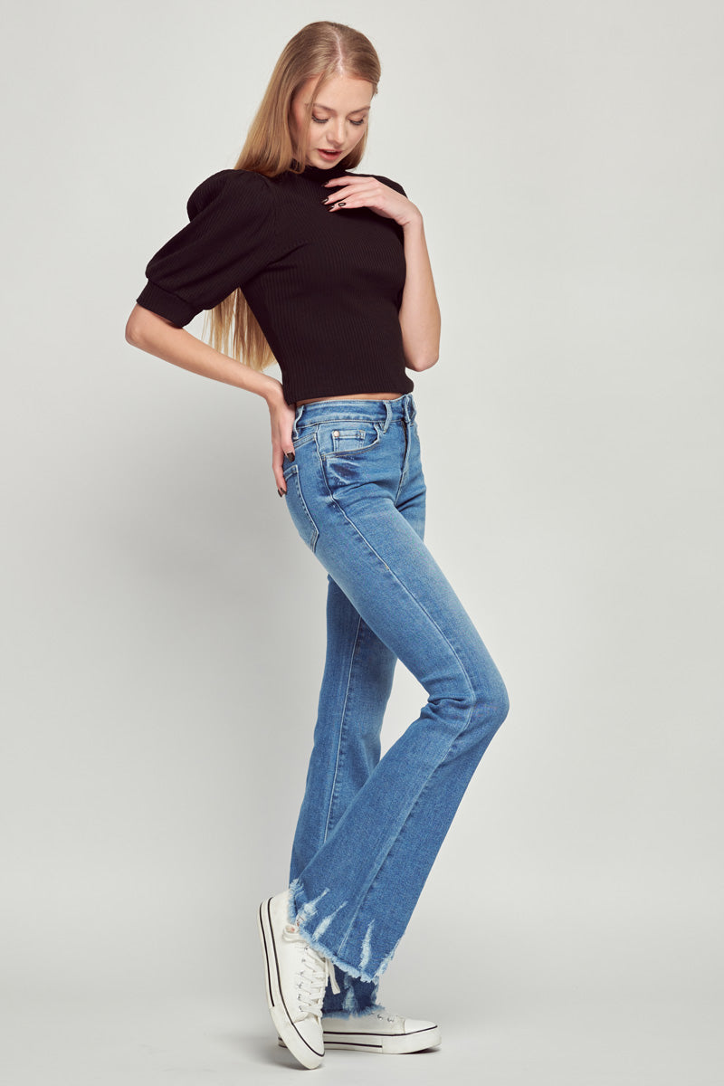 Darcy Mid Rise Flare Jeans