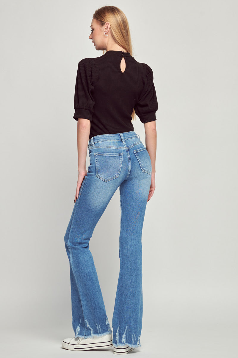 Darcy Mid Rise Flare Jeans