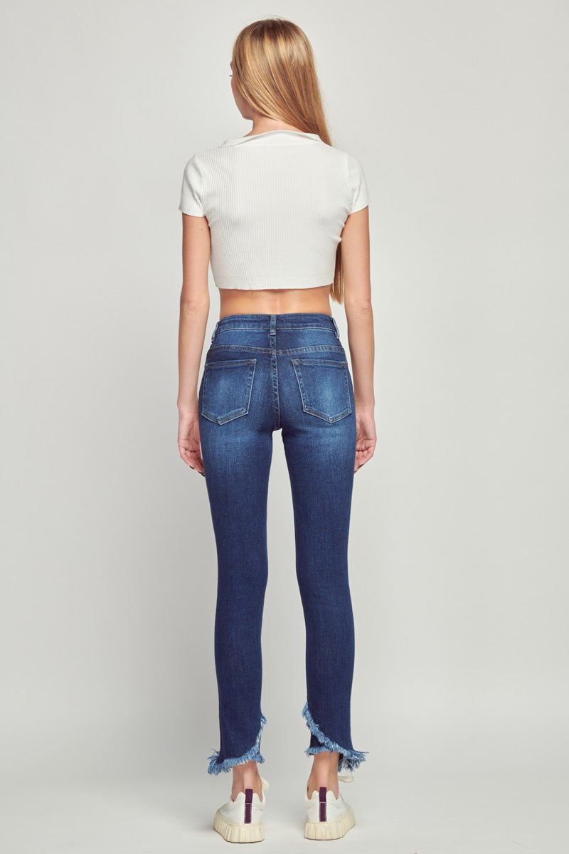 Tori Mid Rise Ankle Skinny Jeans