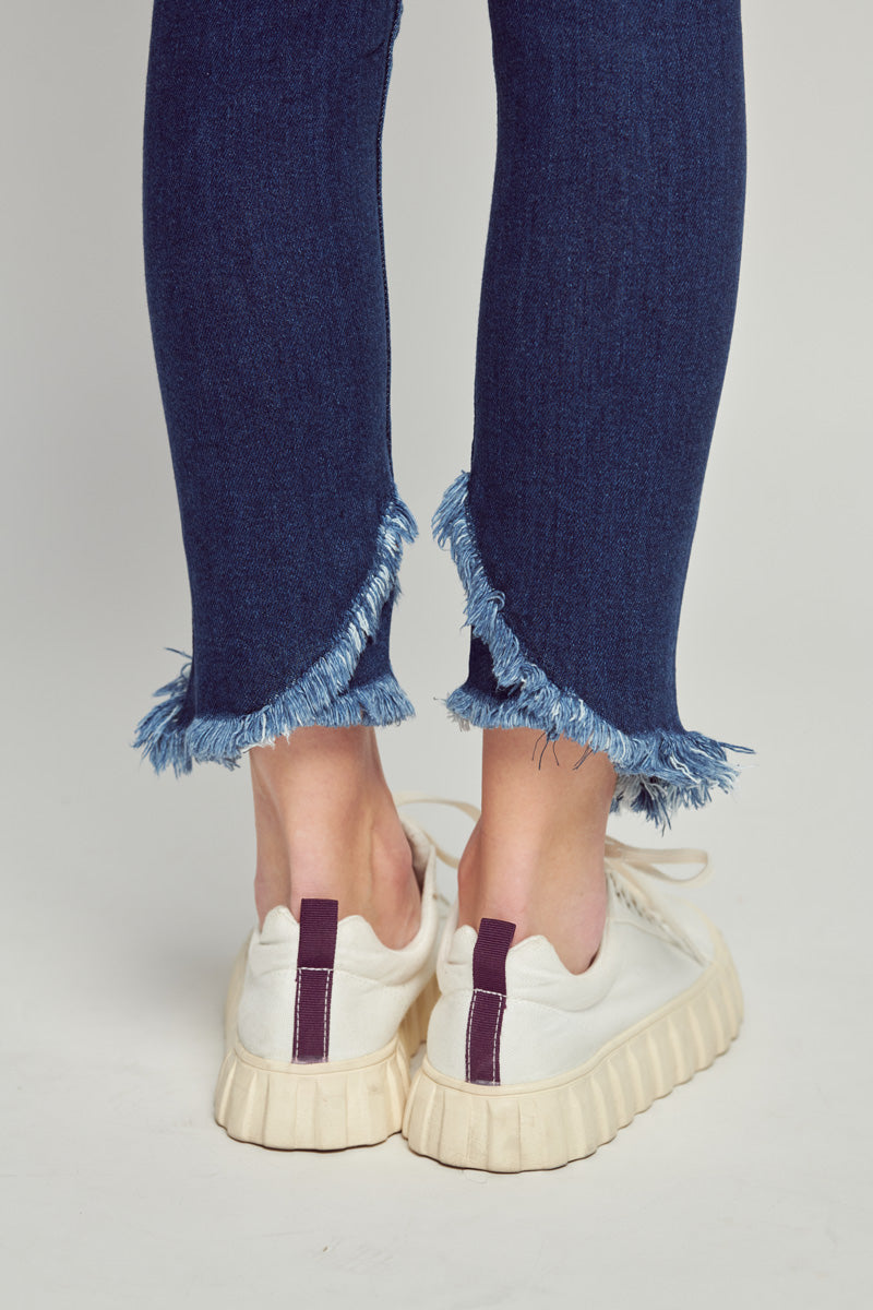 Tori Mid Rise Ankle Skinny Jeans