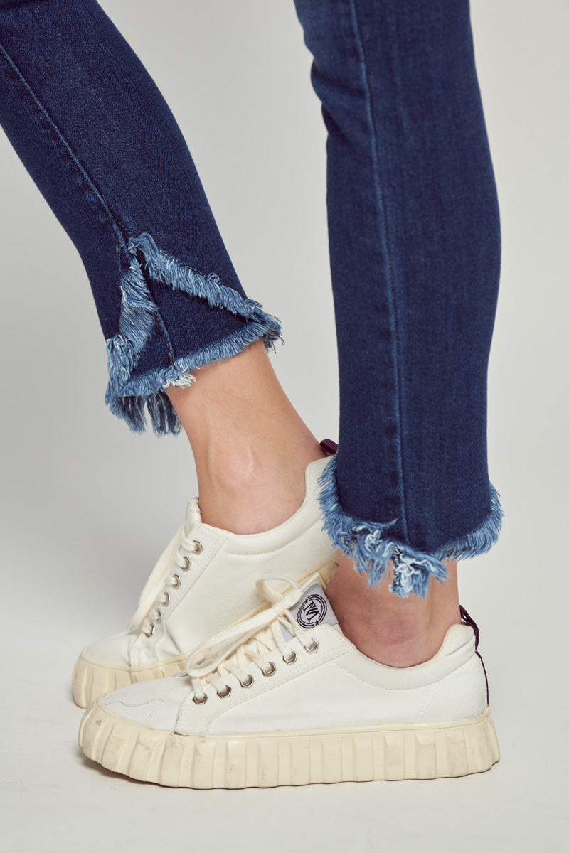 Tori Mid Rise Ankle Skinny Jeans