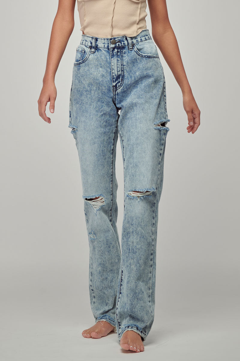 Oakley High Rise Straight Jeans