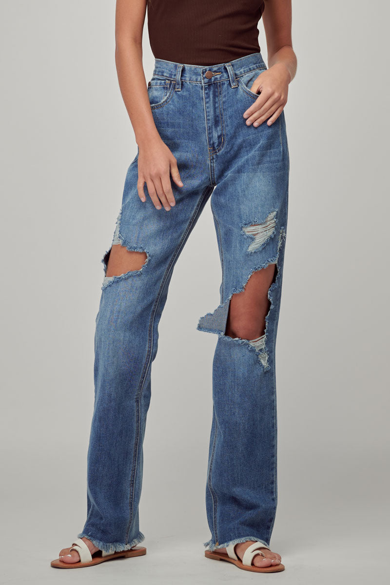 Gwenyth High Rise Straight Jeans