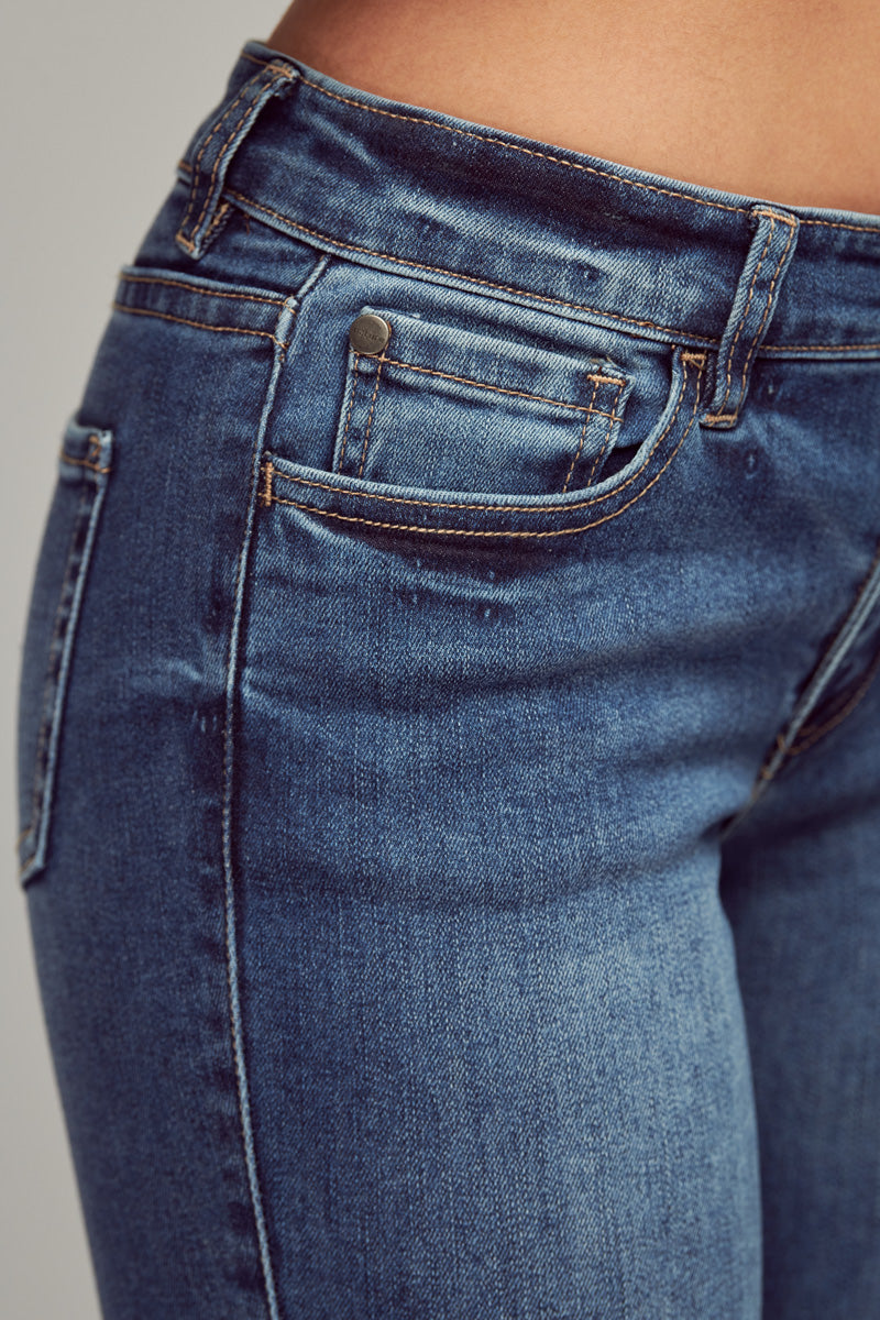 Berry Mid Rise Skinny Jeans