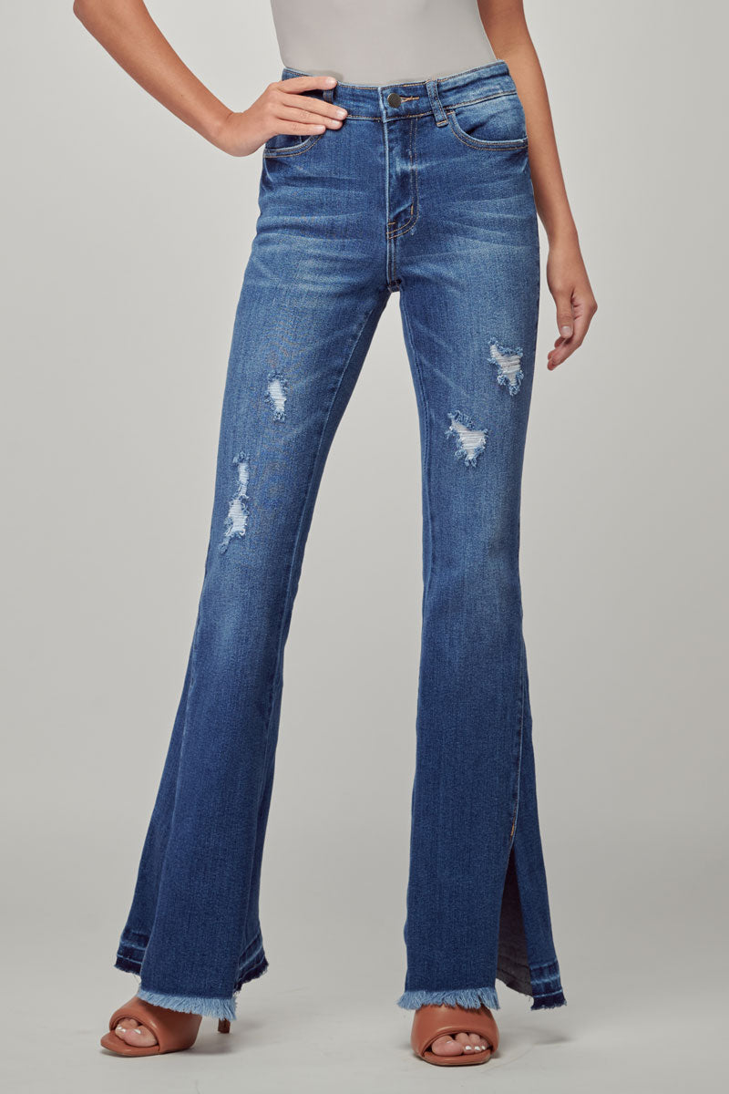 Lauren Mid Rise Flare Jeans