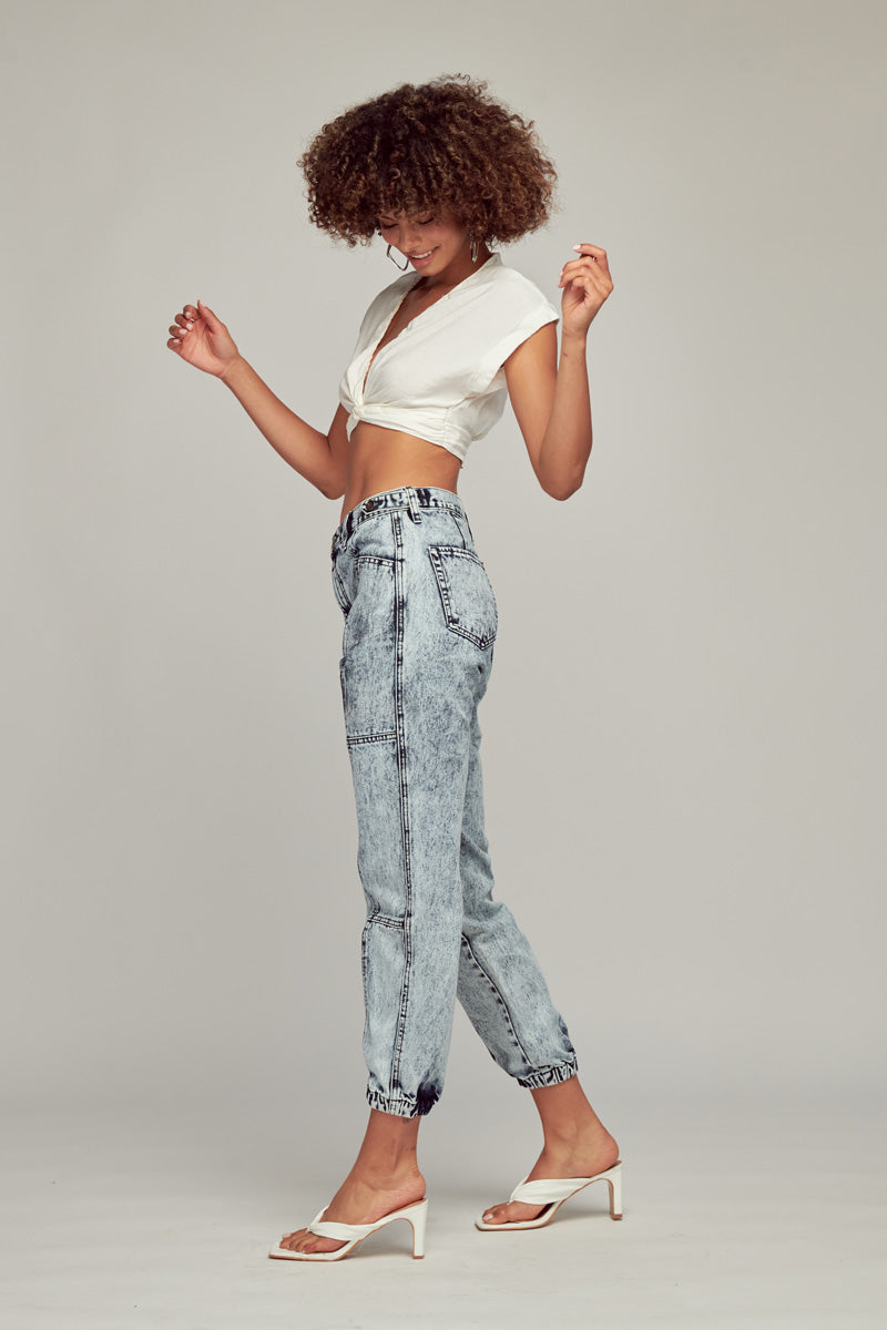 Darlene Relaxed Fit Jogger Jeans