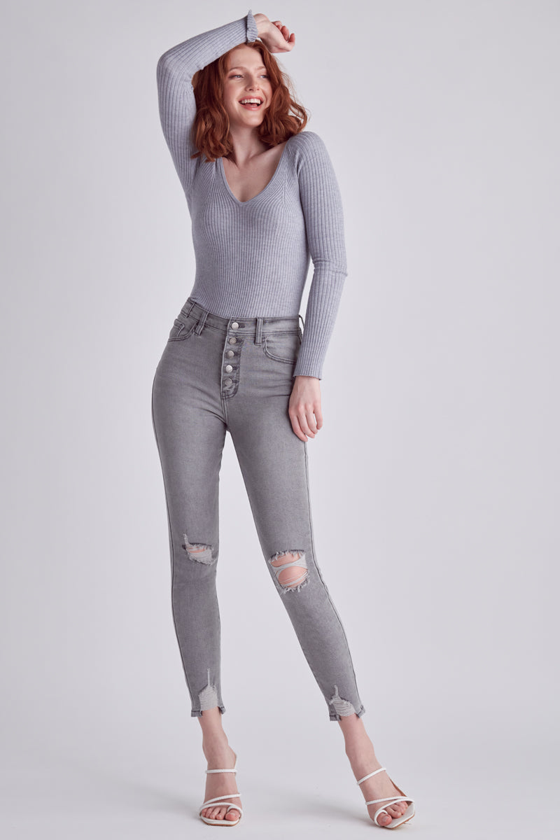 Stacey High Rise Ankle Skinny Jeans
