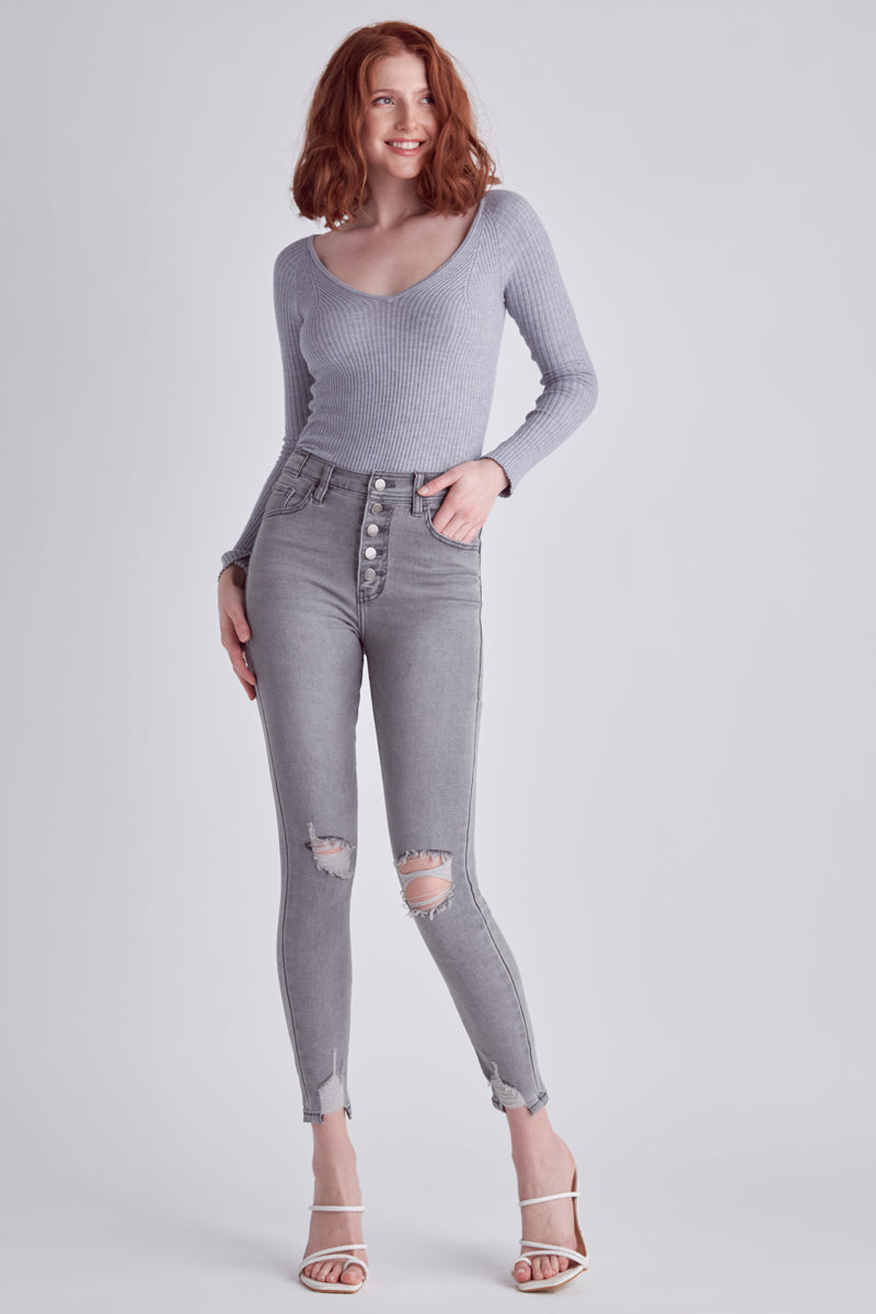 Stacey High Rise Ankle Skinny Jeans