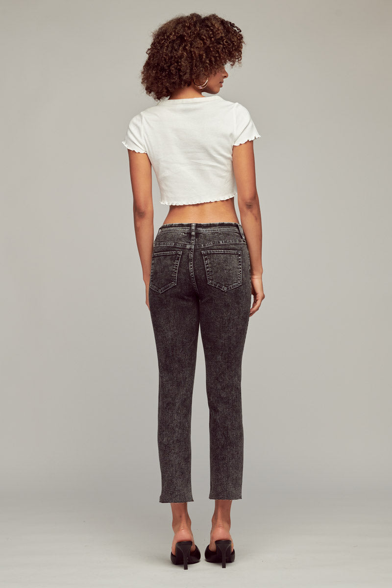 Alex Mid Rise Straight Jeans