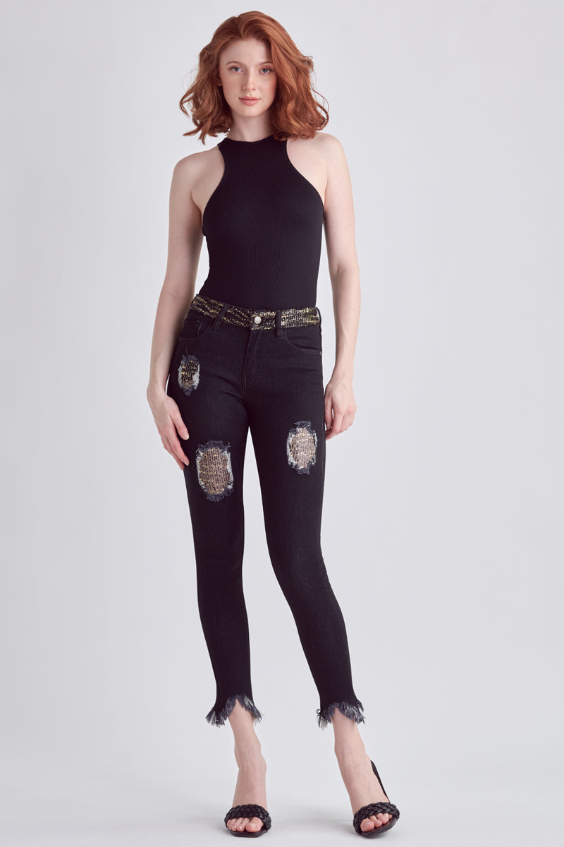 Keira Mid Rise Skinny Jeans