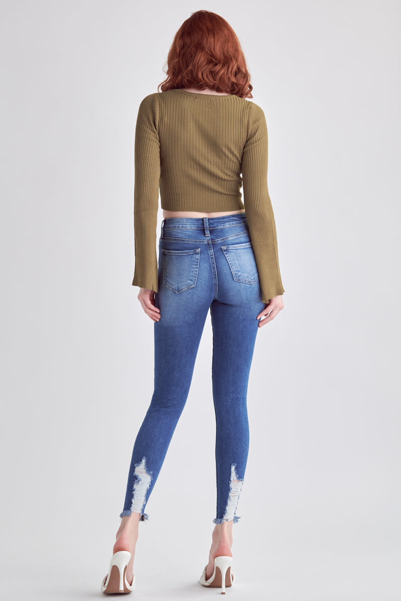 Rosemarie Mid Rise Skinny Jeans