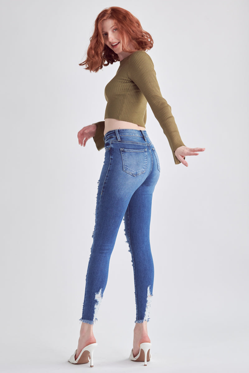 Rosemarie Mid Rise Skinny Jeans