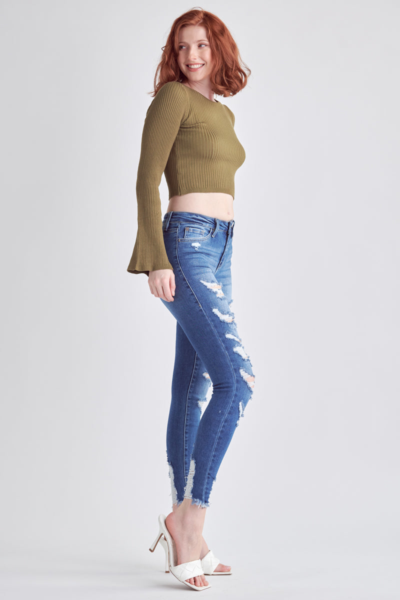 Rosemarie Mid Rise Skinny Jeans