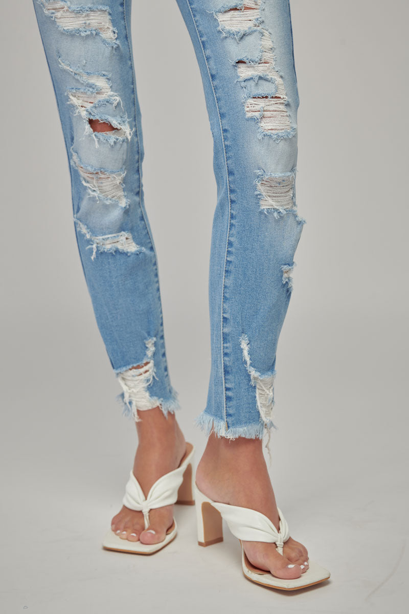 Rosemarie Mid Rise Skinny Jeans
