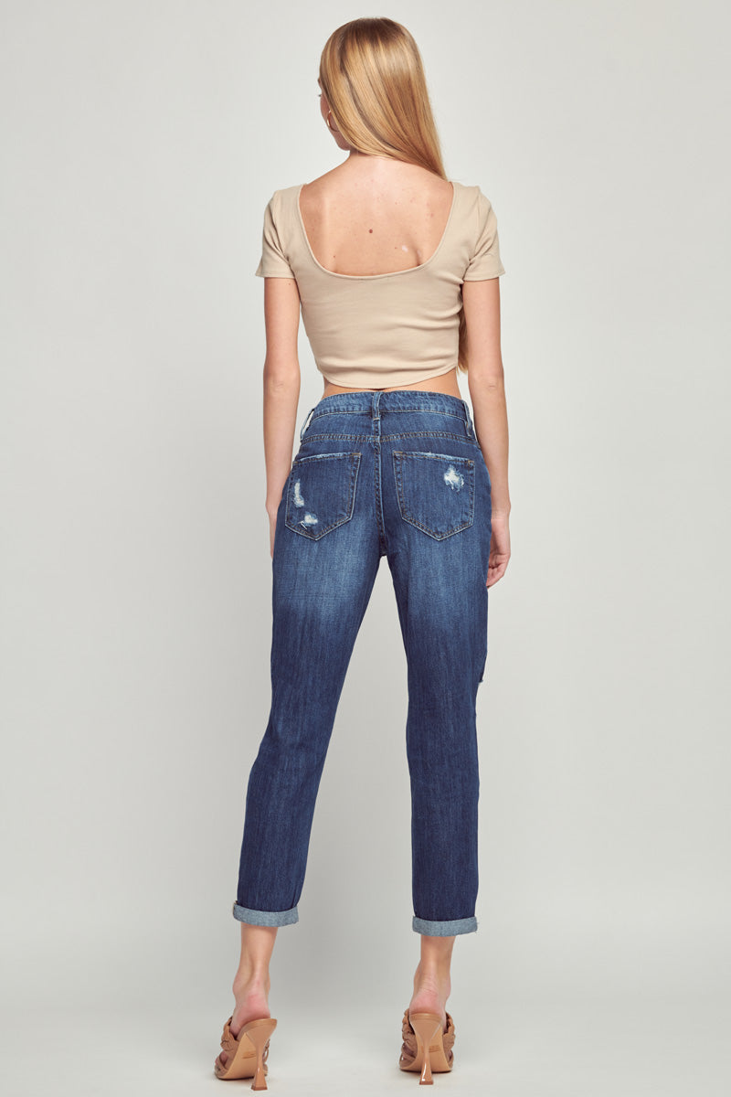 Greta High Rise Boyfriend Jeans