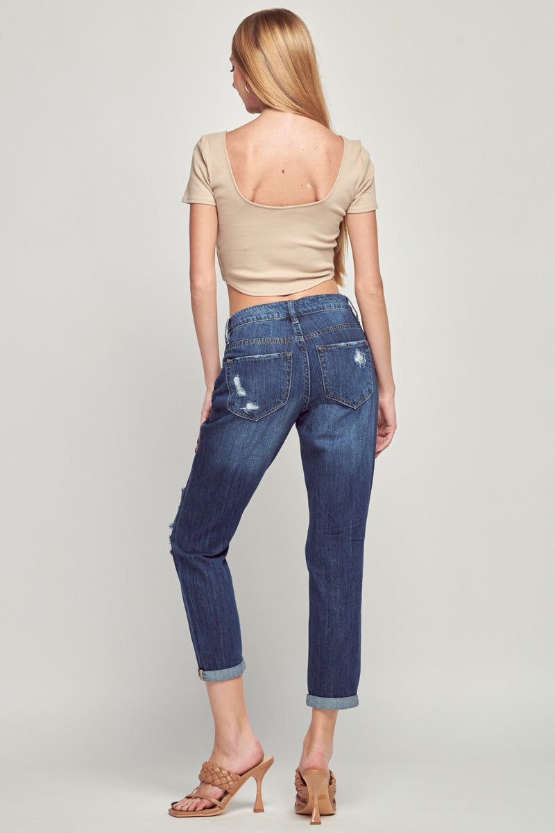Greta High Rise Boyfriend Jeans
