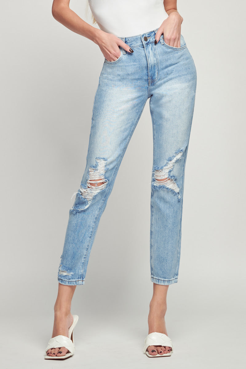 Joey High Rise Mom Jeans