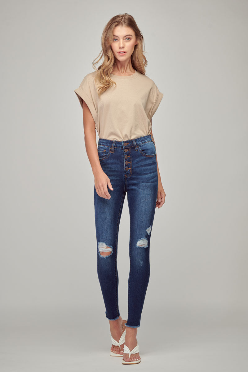 Lisa High Rise Skinny Jeans