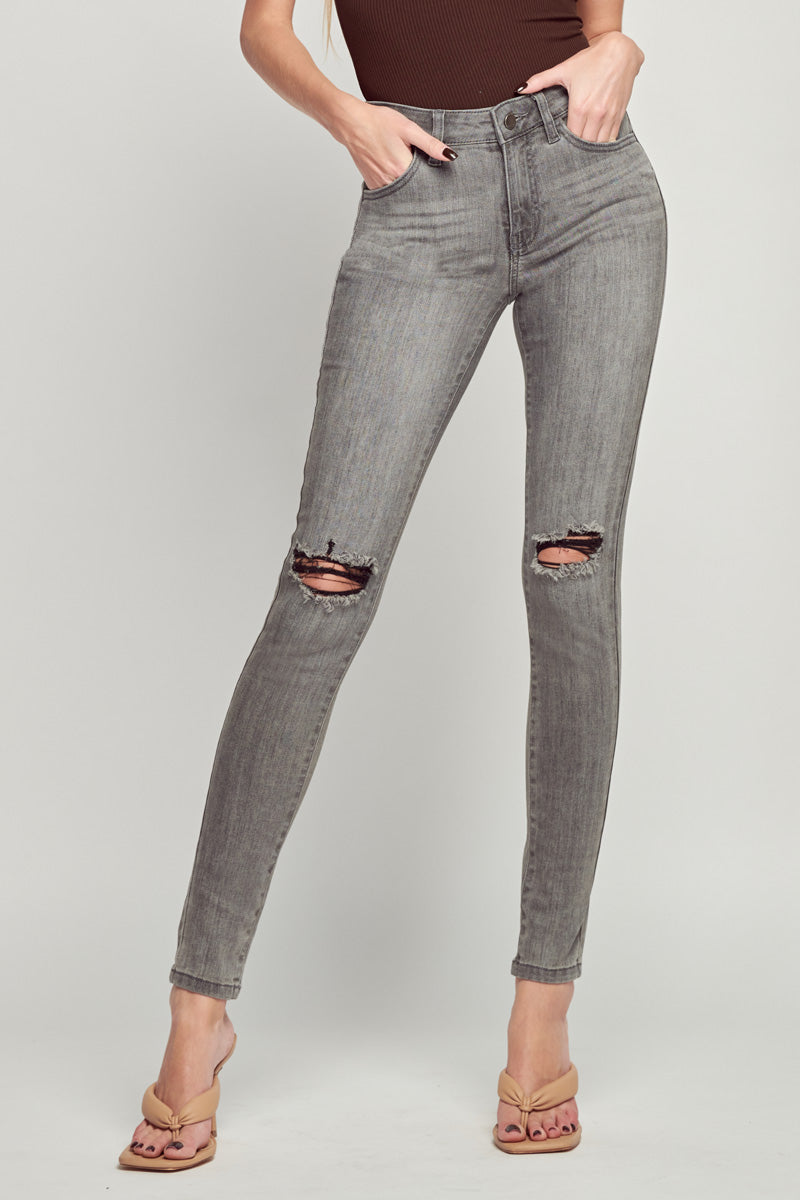 Monica Mid Rise Ankle Skinny Jeans