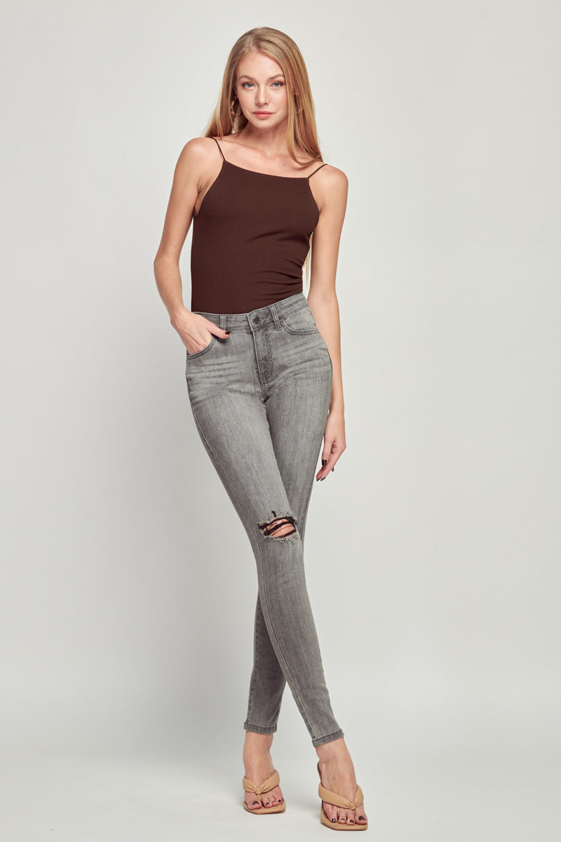 Monica Mid Rise Ankle Skinny Jeans
