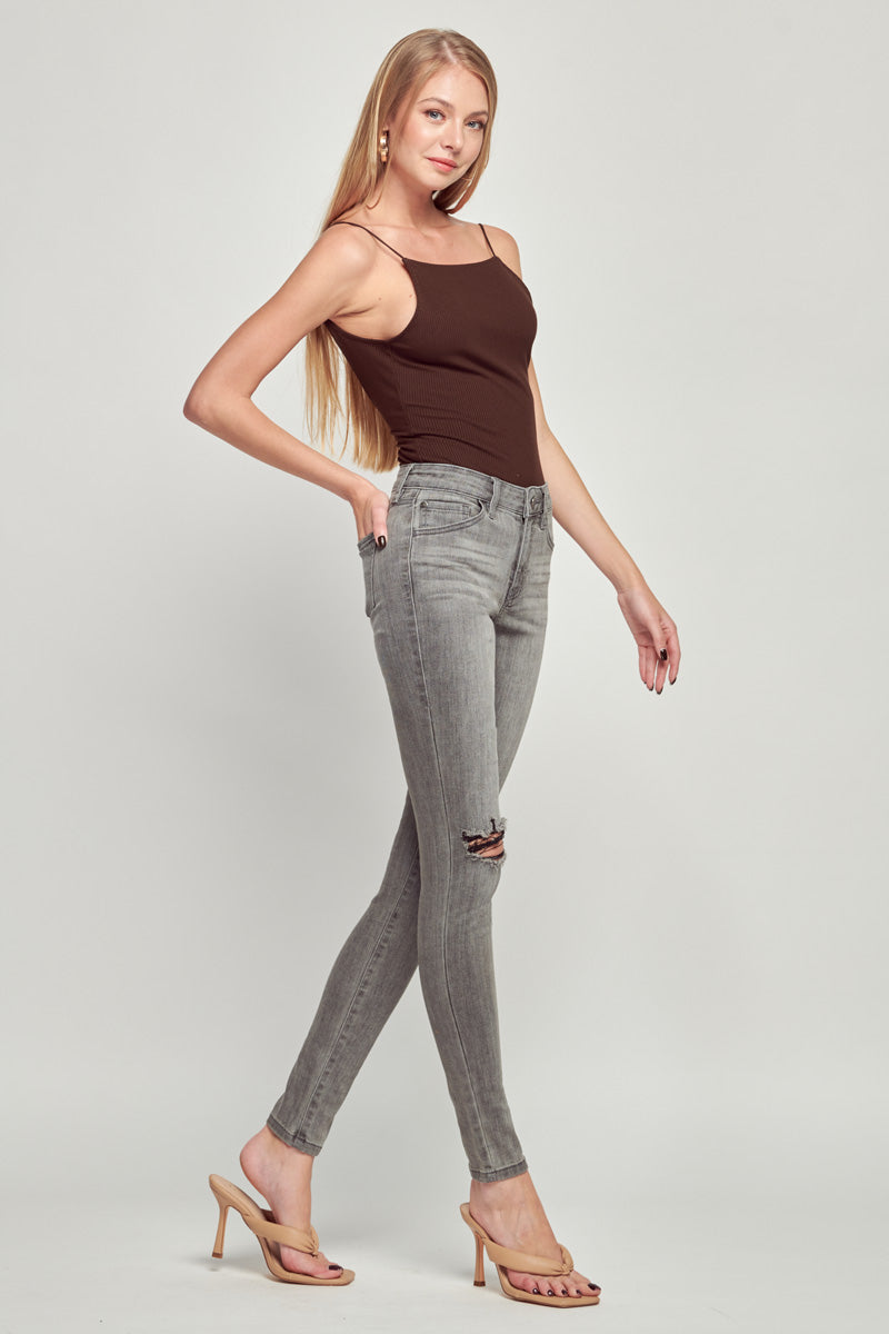 Monica Mid Rise Ankle Skinny Jeans