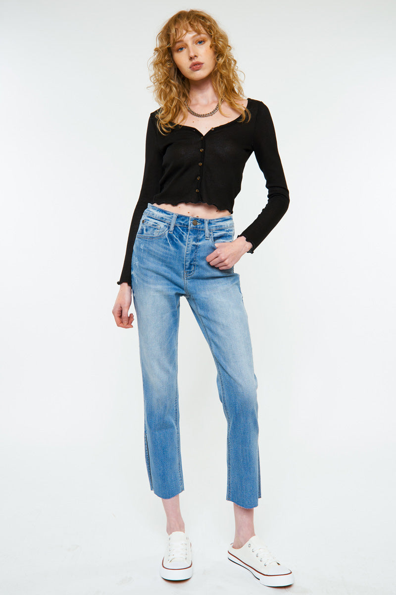 Jane High Rise Straight Jeans