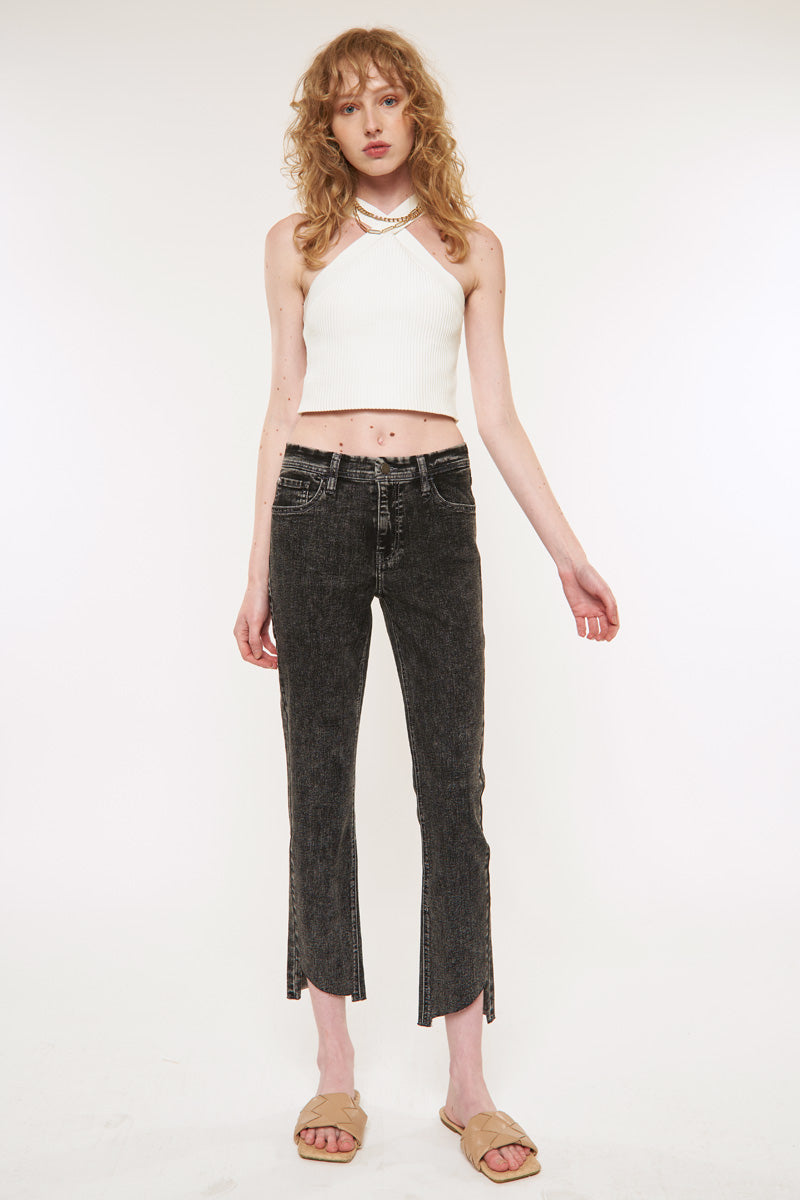 Alex Mid Rise Straight Jeans