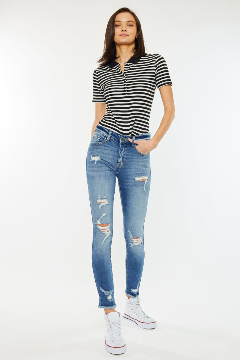Indiana High Rise Skinny Jeans
