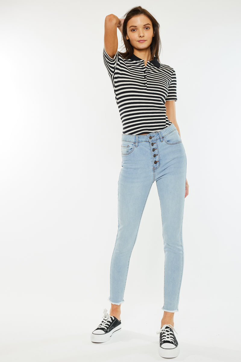 Anne High Rise Ankle Skinny Jeans