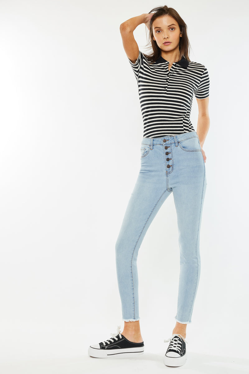 Anne High Rise Ankle Skinny Jeans