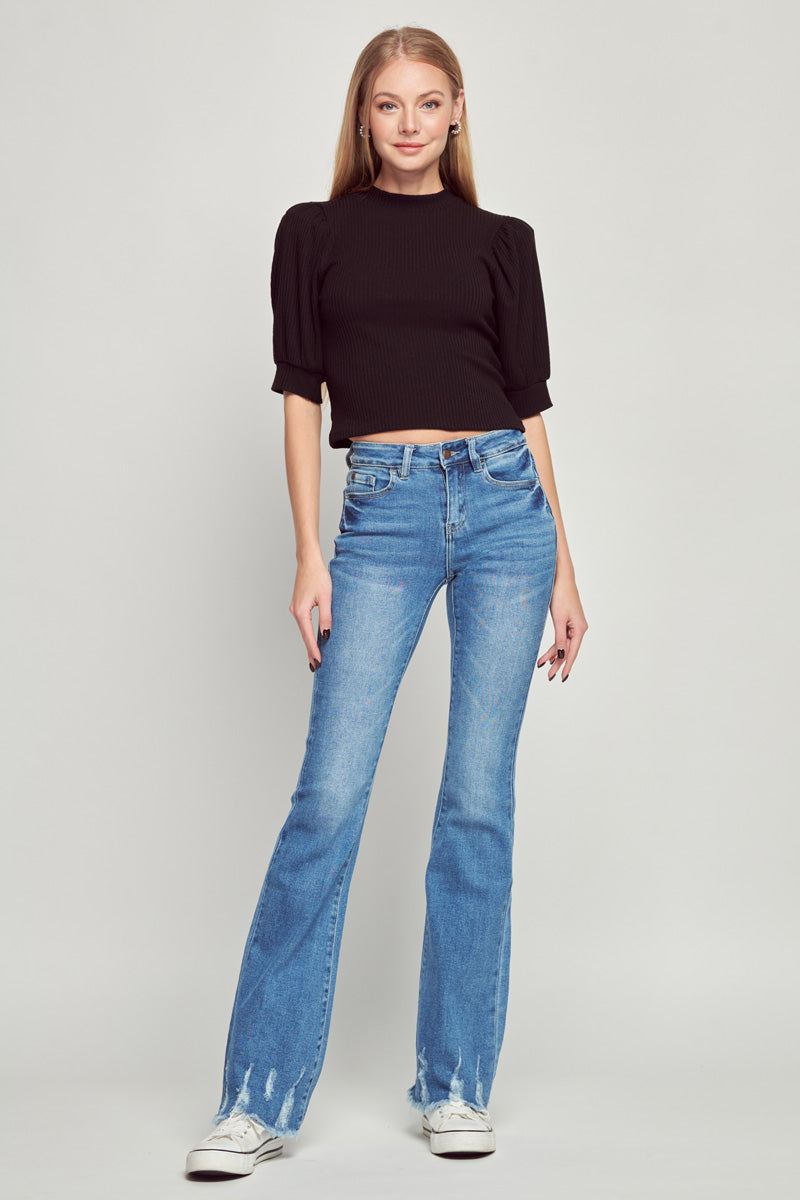 Darcy Mid Rise Flare Jeans